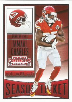 Jamaal Charles Kansas City Chiefs 2015 Panini Contenders NFL #6